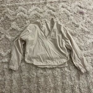 Amo Cream Long Sleeve Top Women's Size Large